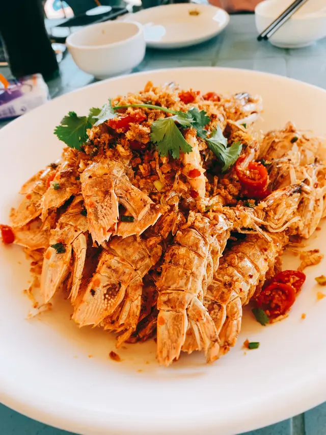 椒鹽賴尿蝦（加辣🌶）