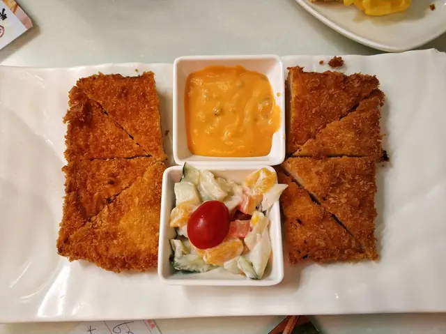 有蝦味，多士炸得剛好