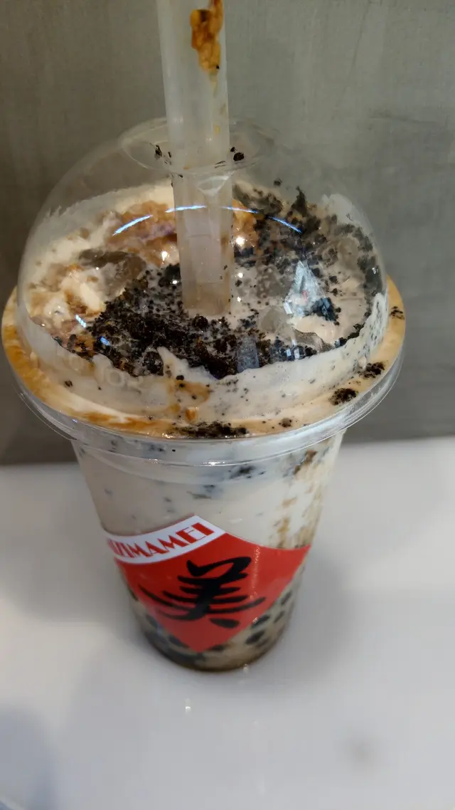 把表面的花生碎及黑芝麻拌勻後,口味豐富