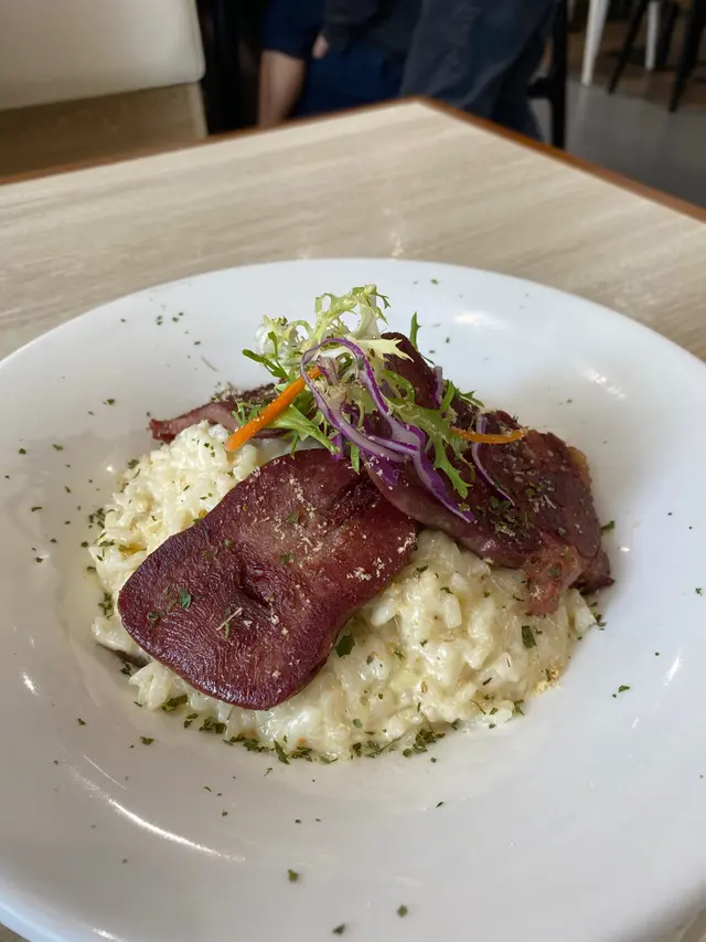 鹽燒牛脷雜菌意大利飯