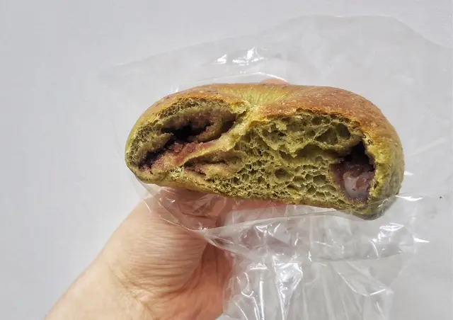 抹茶紅豆麻糬貝果