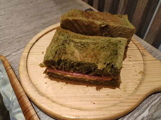 抹茶芝士餐肉三文治