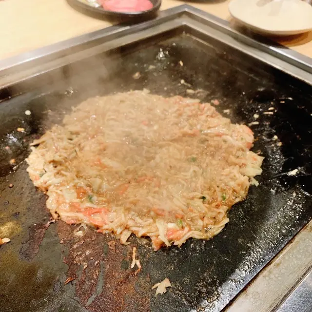 明太子年糕芝士文字燒