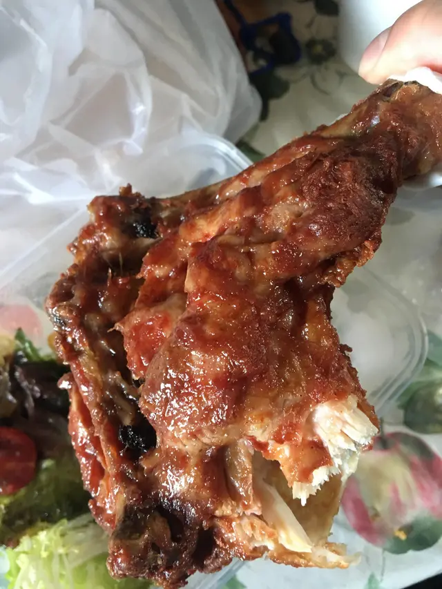 炸南乳雞脾 拼薯條