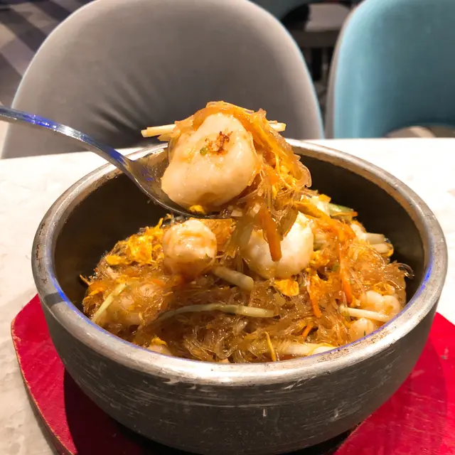 鮮蝦玉帶蟹醬粉絲煲