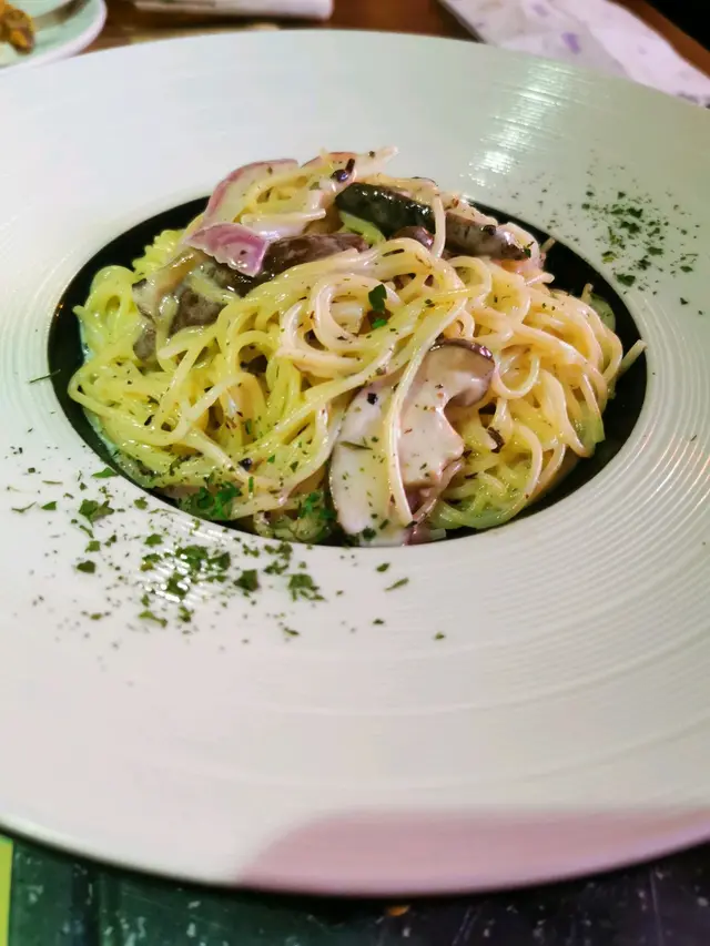 黑松露野菌天使麵