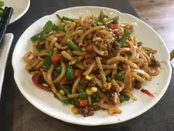 香叶辣牛肉碎炒乌冬 🍜🍜🍜