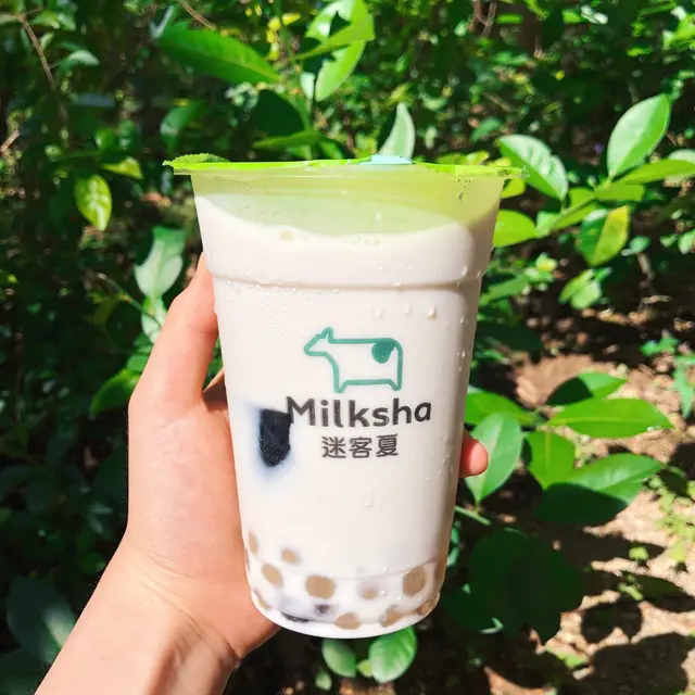 珍珠鮮奶 + 仙草