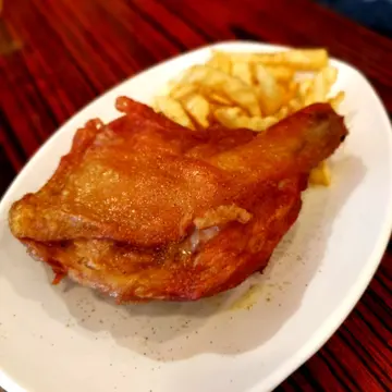 炸雞髀薯條