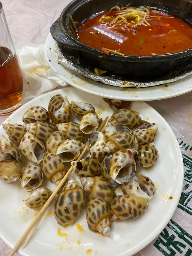 辣酒煮花螺