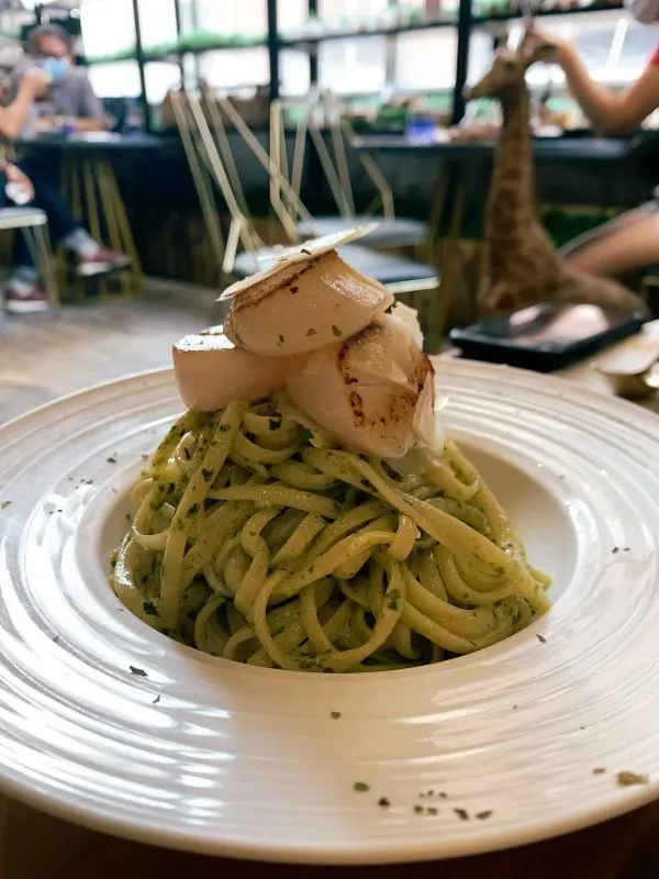 青醬帶子意粉(綠)