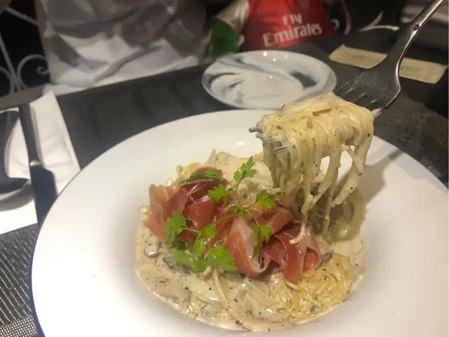 巴馬風乾火腿黑松露忌廉雜菌意大利天使麵