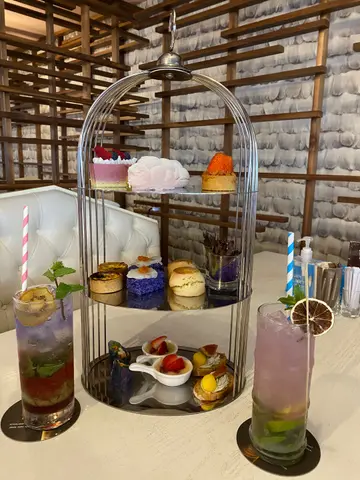 蓝色梦幻下午茶