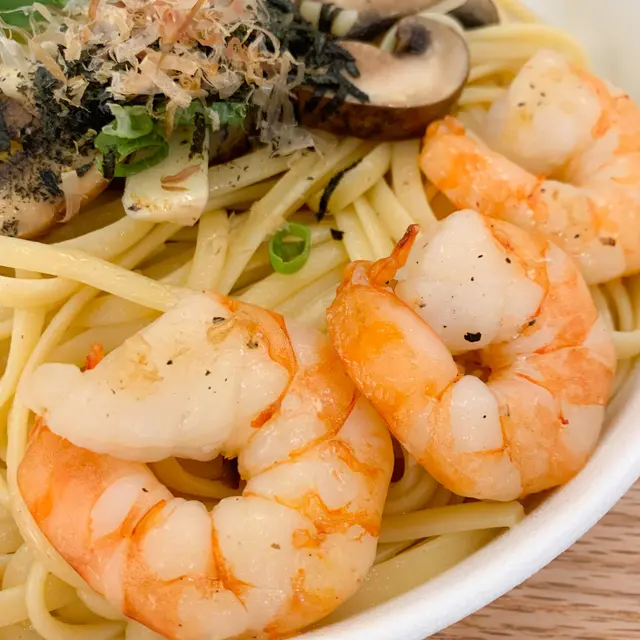 乾炒大蝦蒜香意粉