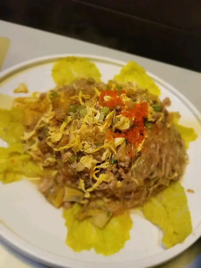 芫香鮑魚炒粉絲