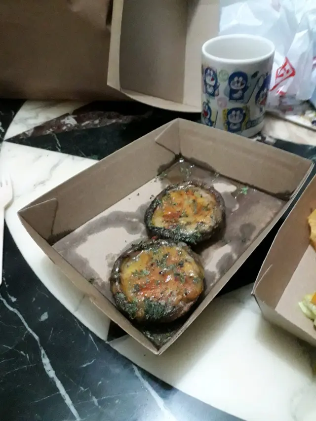 芝士焗大菇