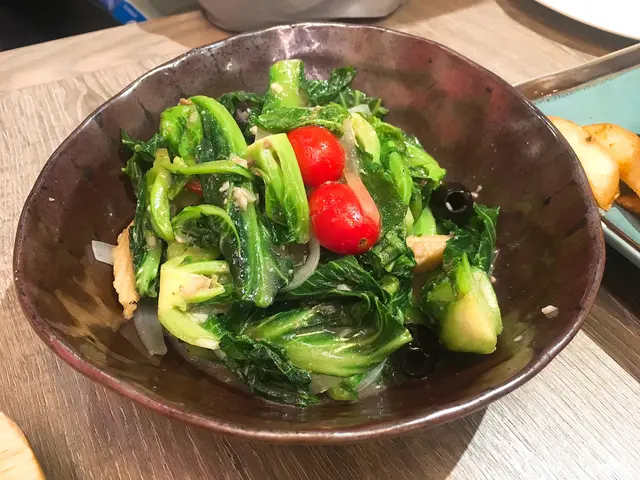 路環鹹魚炒椰菜苗