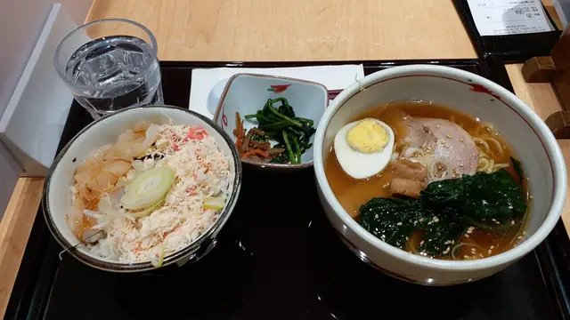 帶子蟹肉飯拉麵定食