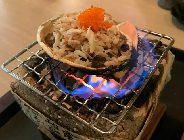 松葉蟹肉味噌甲羅燒