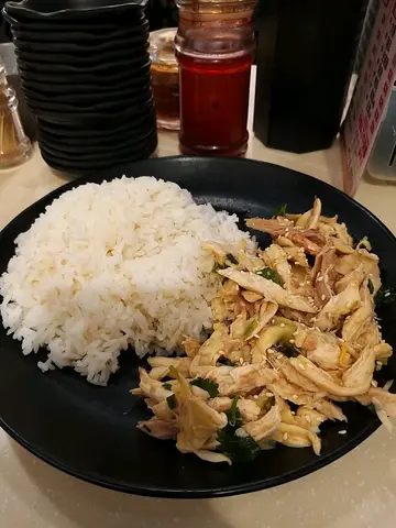 手撕鸡饭