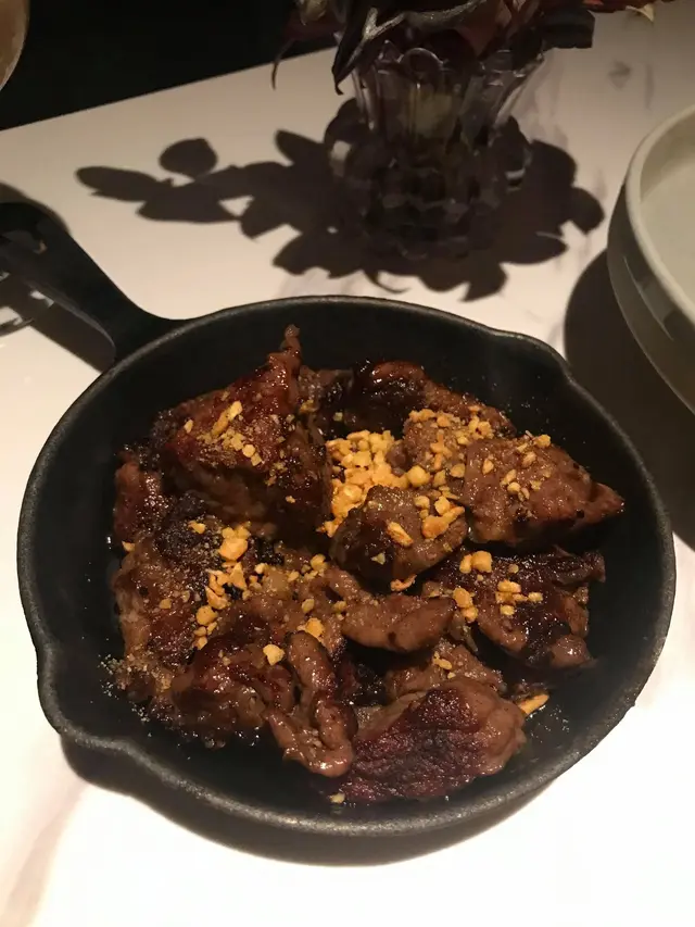 照燒汁煎乾蒜牛柳粒