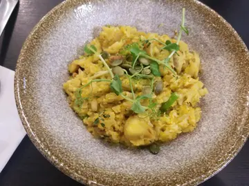 南瓜栗子有机燕麦奶意大利炖椰菜花饭