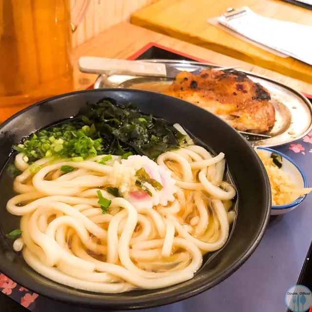 鰹魚清湯烏冬<熱> 配骨付雞