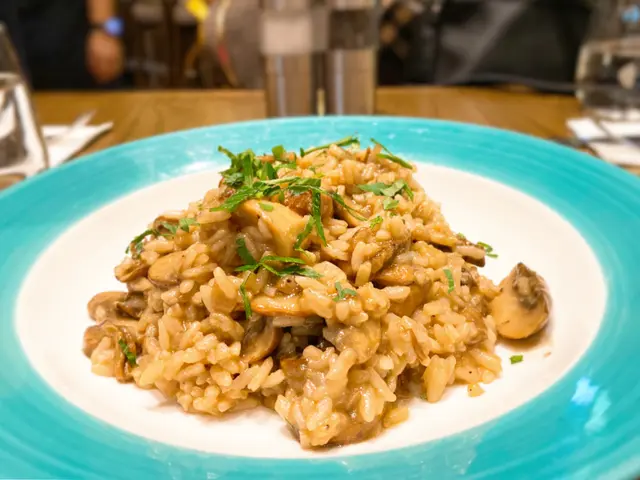 Wide Mushroom Risotto