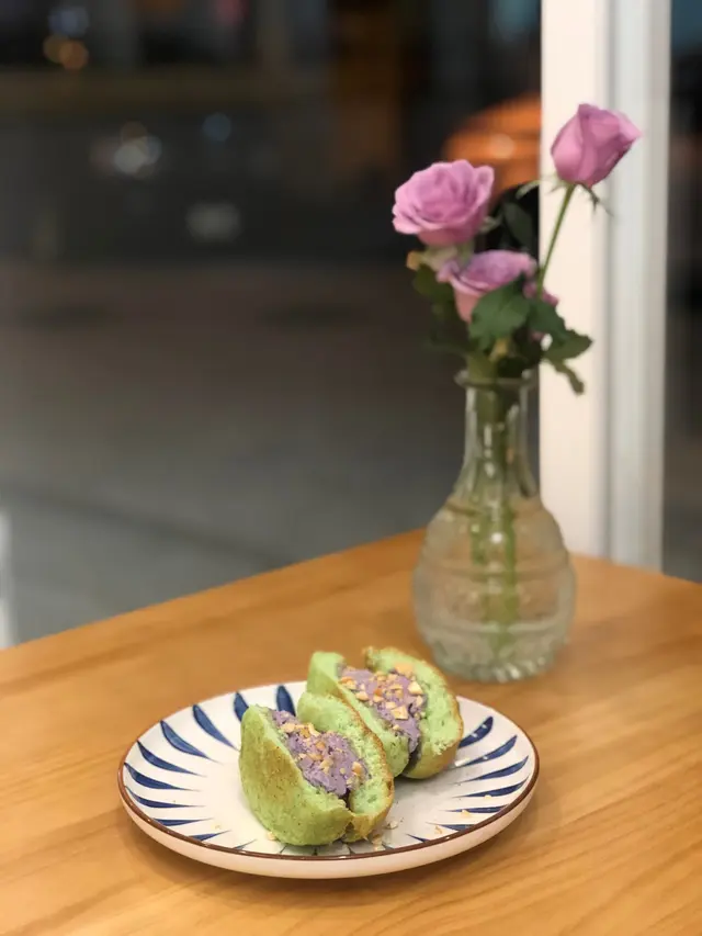 Ube ice-cream sandwich