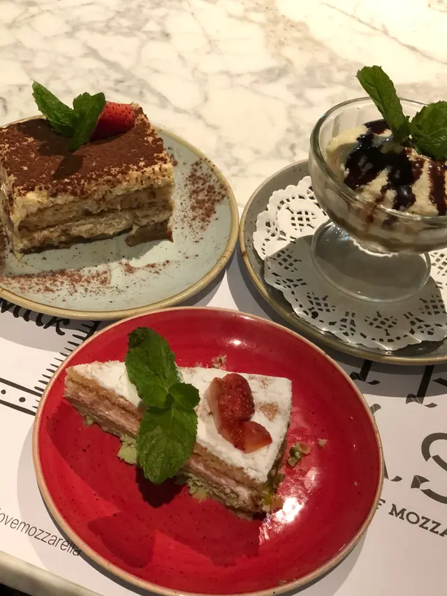 1.   Tiramisu $49    2.  Tartufo  Bianco $49    3.  Pistachio  cake  $68