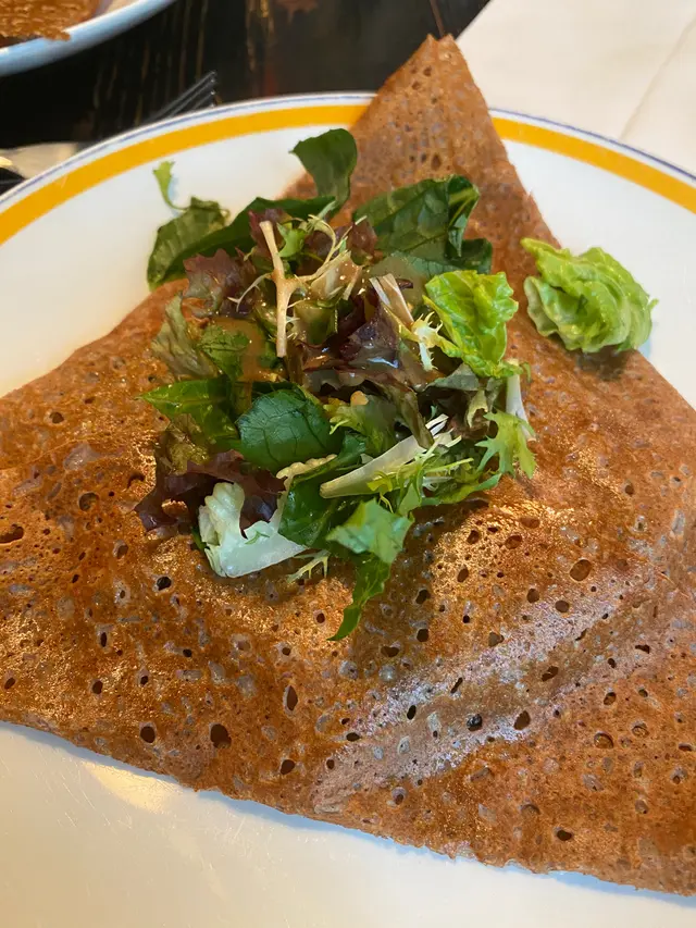 蘑菇雞肉鹹可麗餅