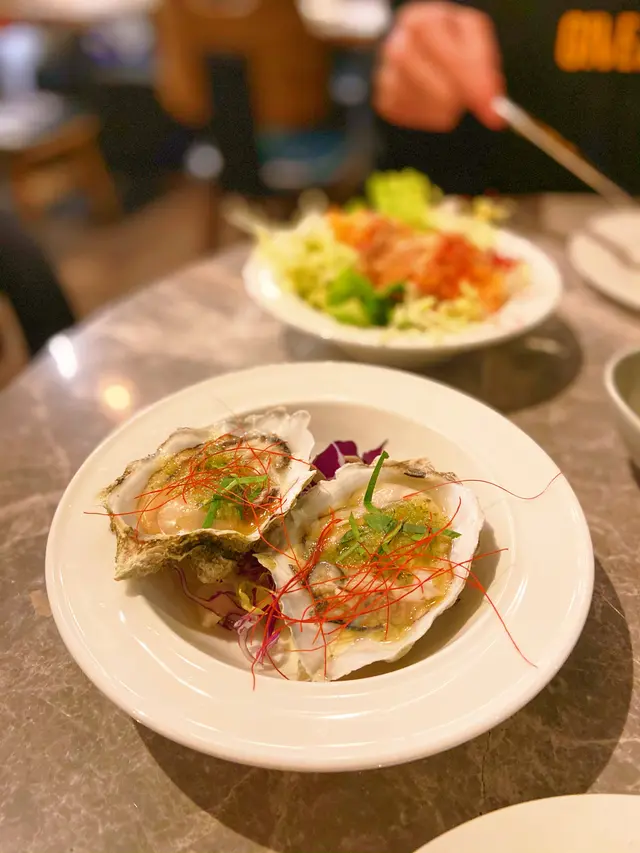 燒美國生蠔配泰式辣汁