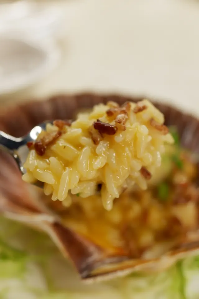 北海道珍寶帶子配牡丹蝦汁鴛鴦米