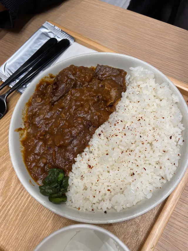Beef  curry  rice