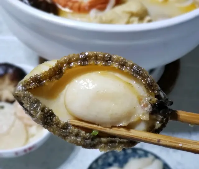 大大隻鮑魚😋,熱騰騰好味道😁💫