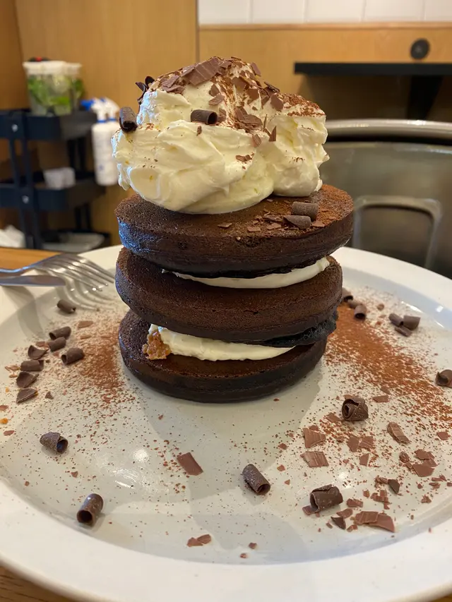 意式芝士蛋糕黑班戟