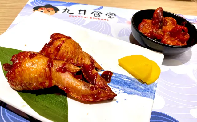 芝士雞翼餃子、味付八爪魚