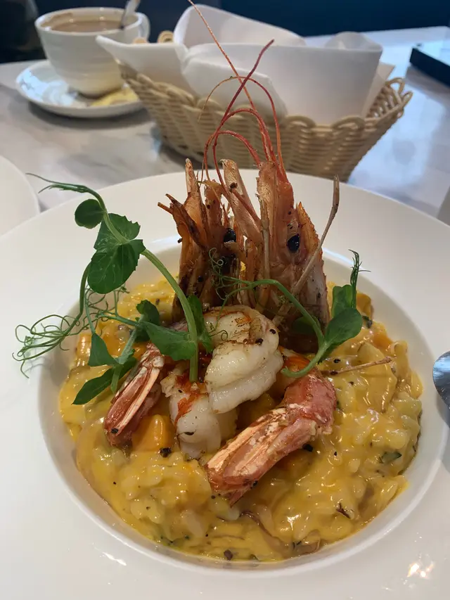 燒紅蝦南瓜意大利飯