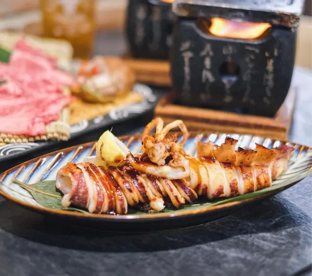 鹽燒原隻魷魚