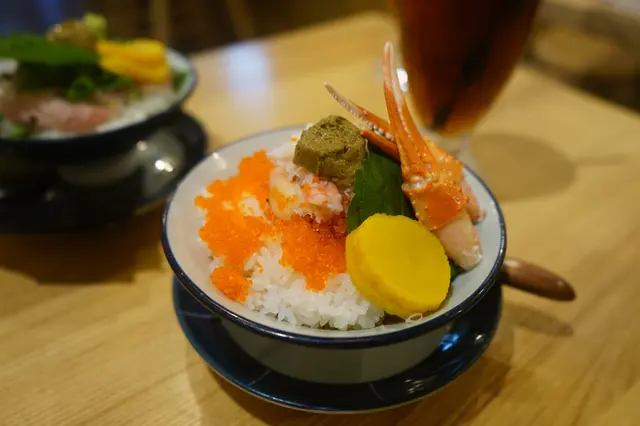 蟹親子丼