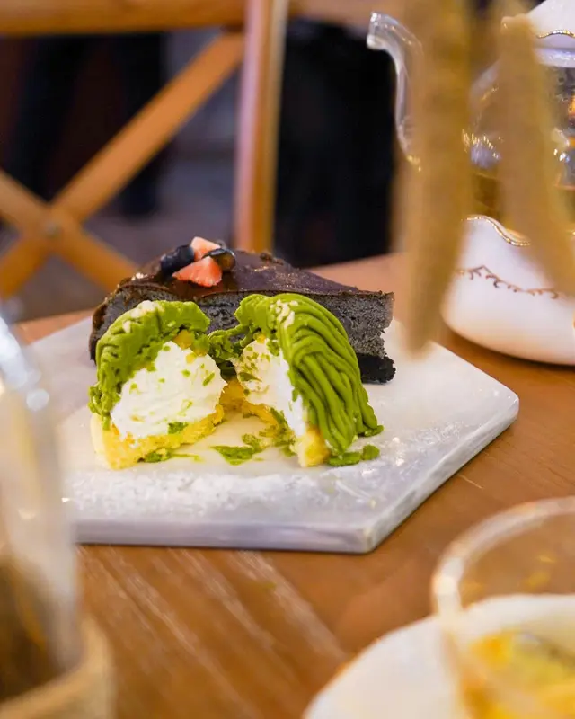 法式蒙布朗抹茶蛋糕