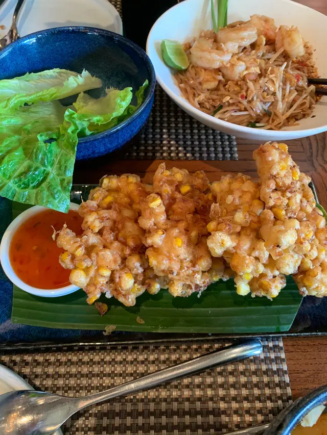 香炸蟹肉粟米餅