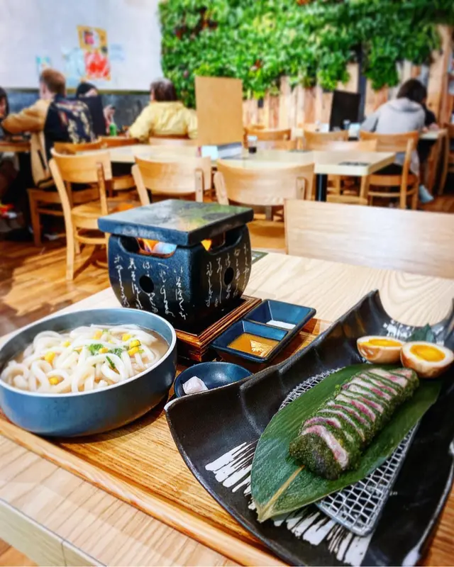 初見香草吉列牛+糖心蛋+贊岐烏冬