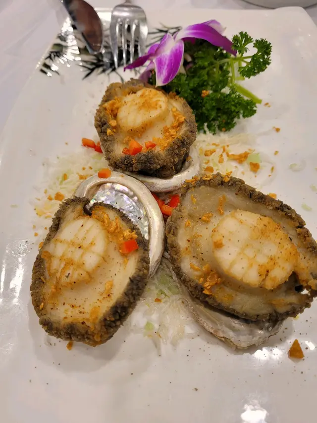 鹽燒南非五頭鮑魚