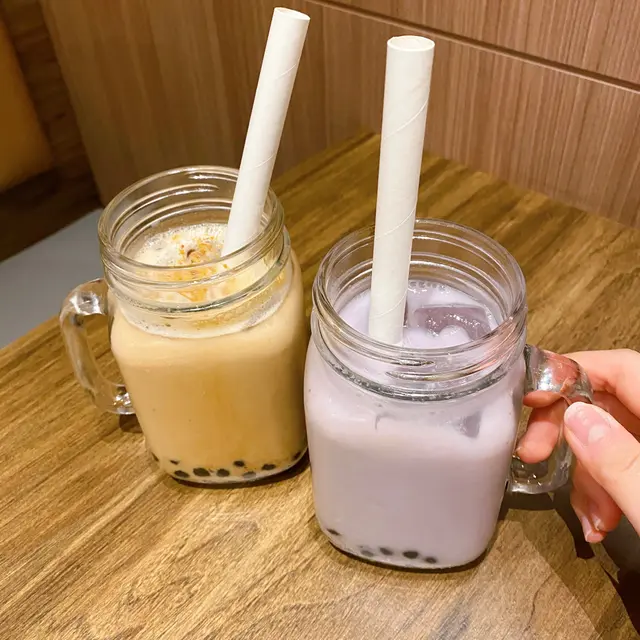 胚芽珍珠奶茶、香芋珍珠奶茶