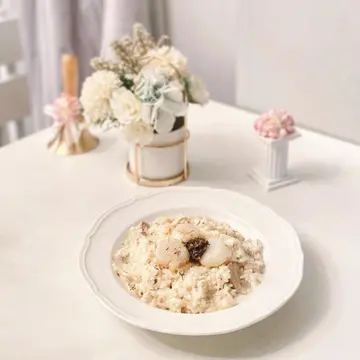 黑松露香煎带子烩饭