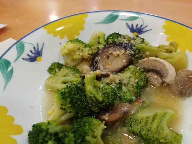 香蒜辣汁野菌西蘭花