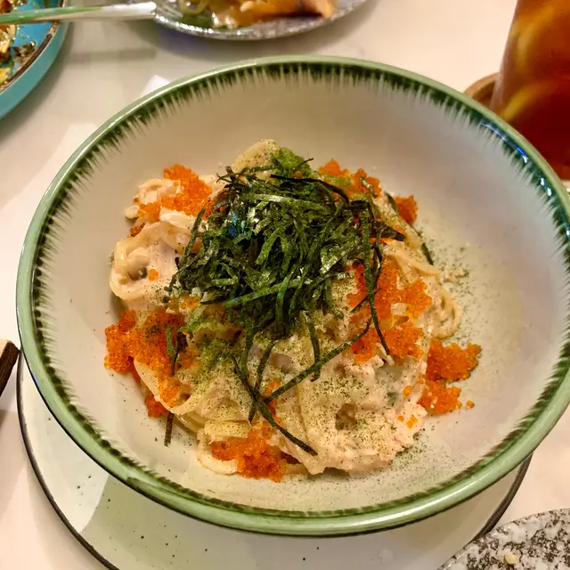 蟹肉蟹籽明太子扁意粉