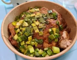 自家制作凤梨汁猪排饭