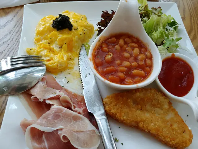 Parma ham breakfast set